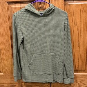 Place Sage Waffle Knit Pullover